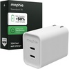 image:imageMophie Speedport70 GAN USBC Charger Block  70W Fast Wall Charger 2 USBC PD Ports Compact Foldable Prongs Made with Recycled Materials for Smartphones Tablets Headphones70W